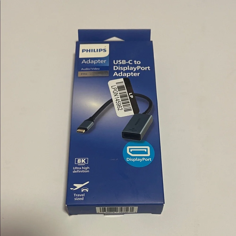 Philips Elite~8K {USB-C }to Display Port Adapter Ultra High Definition